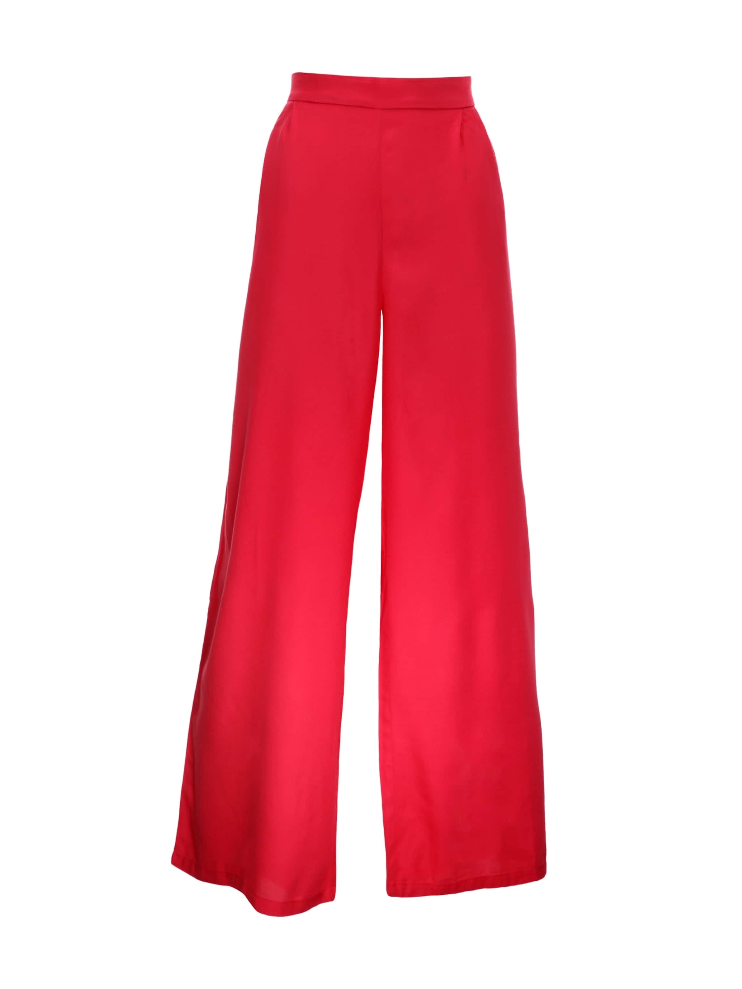 Loosefit Pantaloni con pieghe di VIVID in rosso: frontale