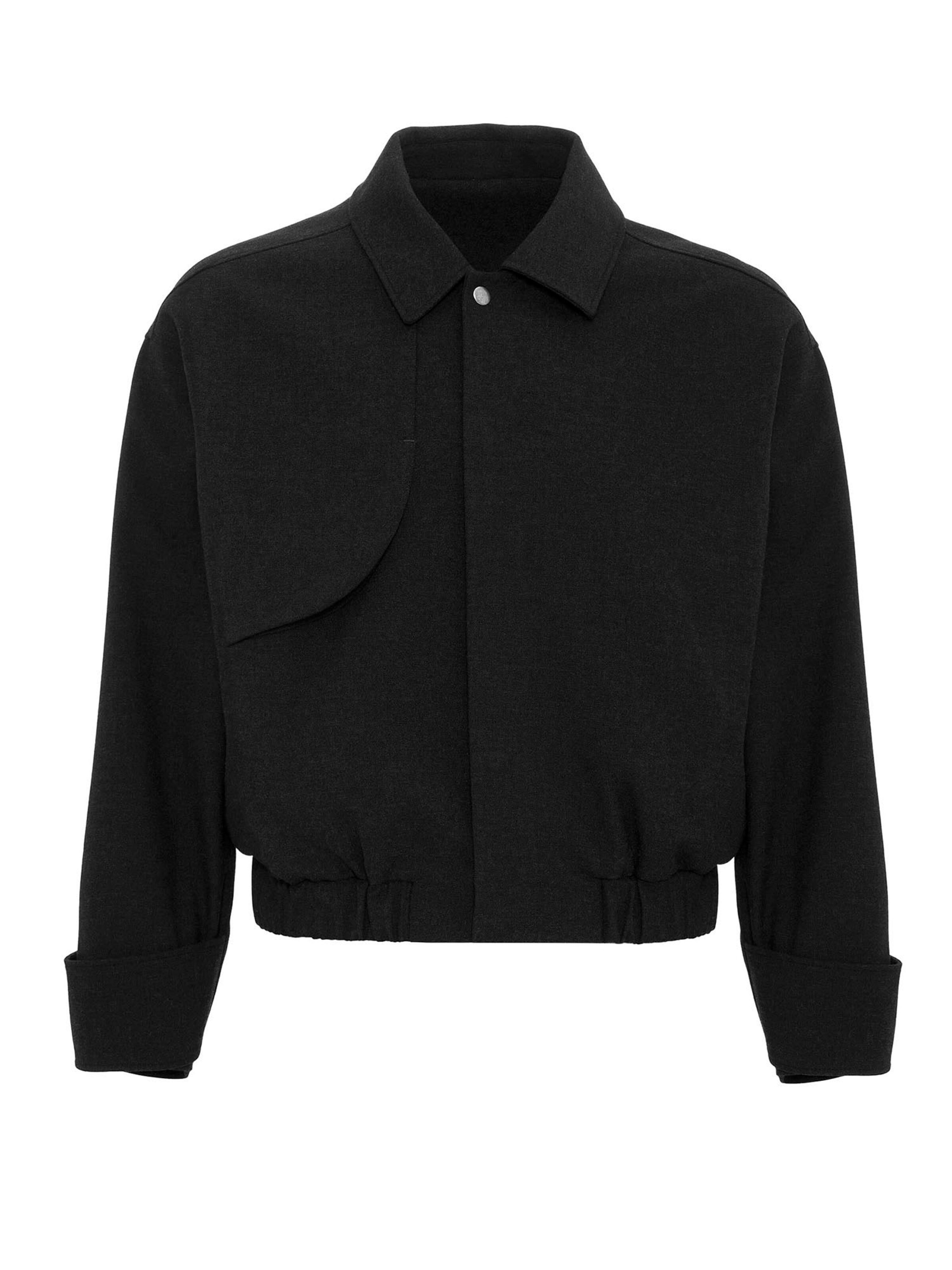 AntiochPrijelazna jakna - crna boja: prednji dio