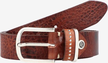 Cintura 'Cleo' di b.belt Handmade in Germany in marrone: frontale