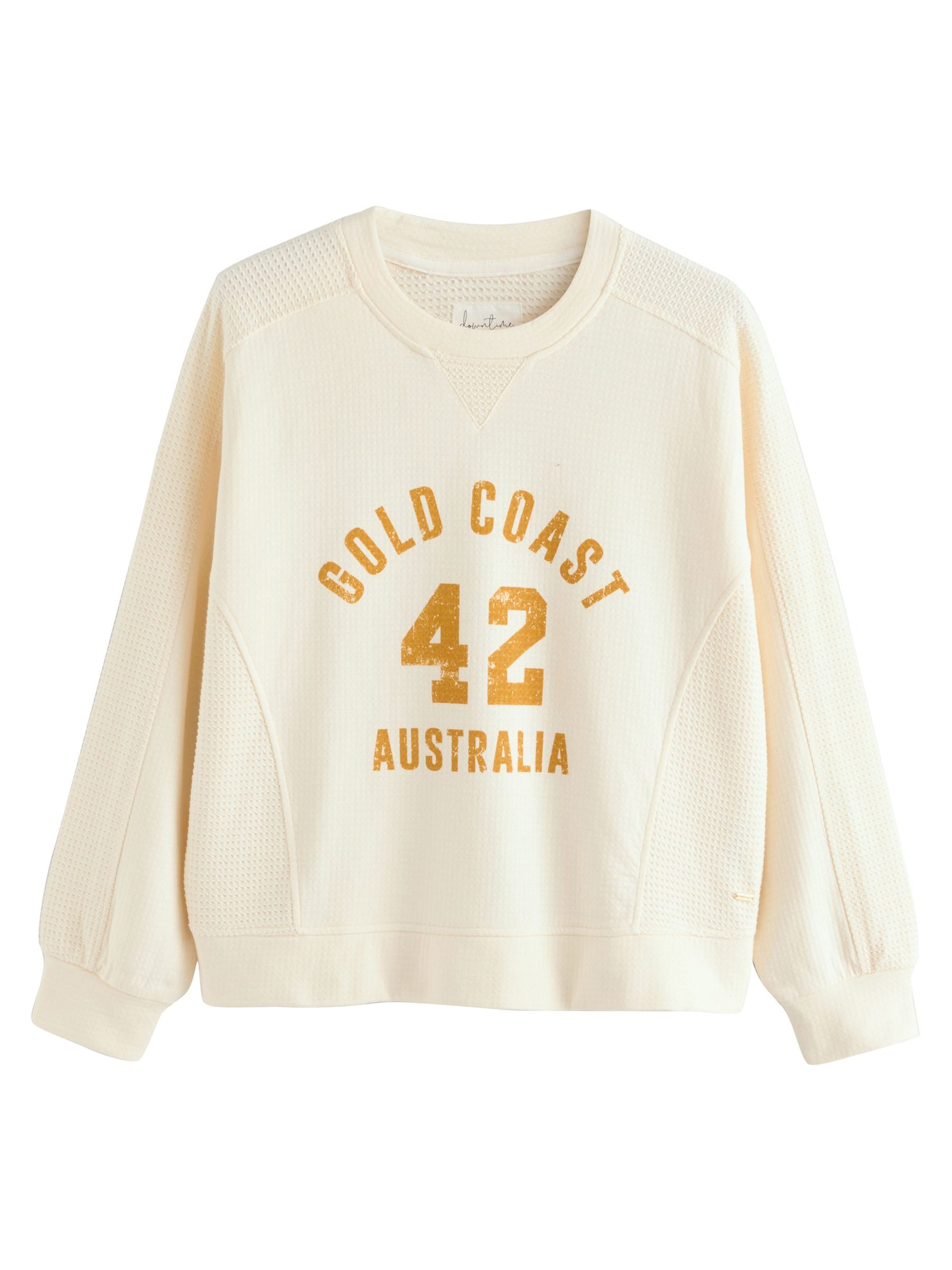 Next - Sweatshirt em bege: frente