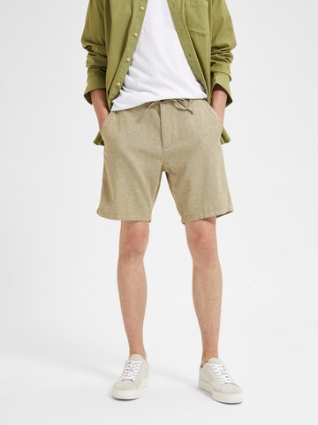 SELECTED HOMME Regular Chino 'Brody' in Groen: voorkant