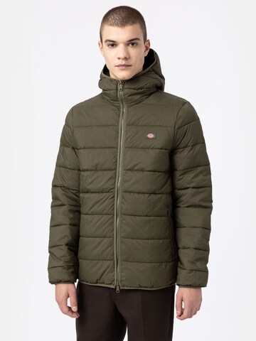 DICKIES Winter Jacket 'Waldenburg' in Green: front