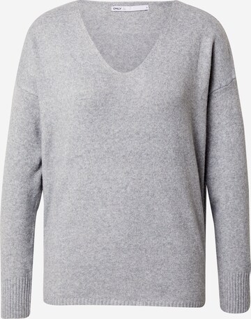 ONLY Pullover 'Rica' in Grau: predná strana