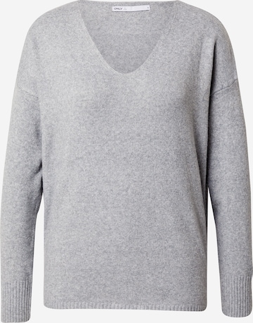 ONLY Sweater 'Rica' in Grey: front
