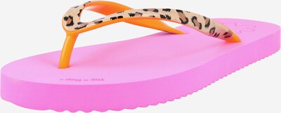 FLIP*FLOP Japonke 'Easy' | svetlo rjava / orhideja / črna barva, Prikaz izdelka