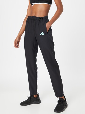 ADIDAS PERFORMANCE Regular Workout Pants 'Melbourne ' in Black: front