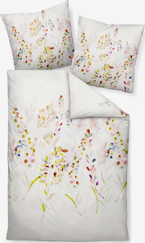 JANINE Duvet Cover in White: front