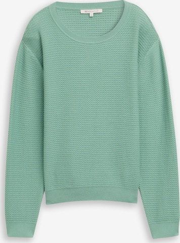 TOM TAILOR DENIMPulover - zelena boja: prednji dio