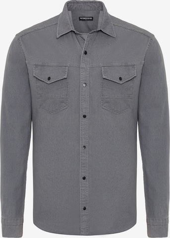 Redbridge Regular fit Button Up Shirt in Grey: front