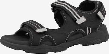 GEOX Hiking Sandals 'D Abyes C' in Black: front