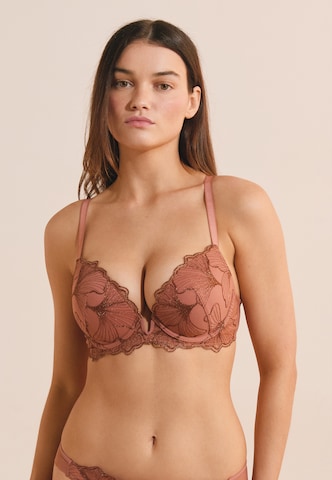 Push-up Reggiseno 'Prelude' di ETAM in bronzo: frontale