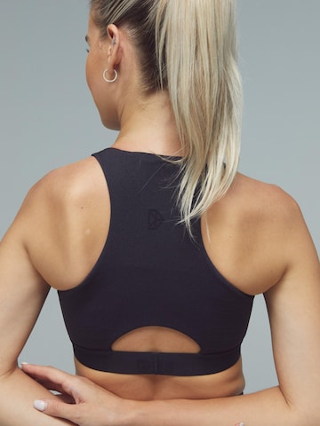 DRILLS Apparel High neck Sports bra in Black