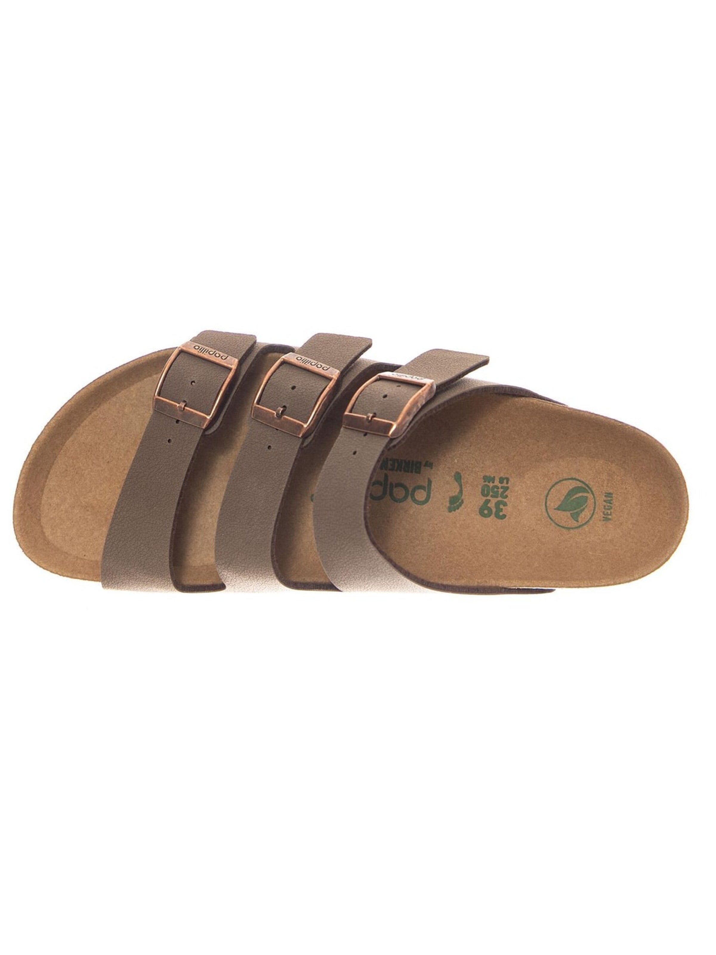BIRKENSTOCK Sandały 'Florida III Platform Vegan Birkibuc Narrow Fit Mocca' w kolorze brązowy