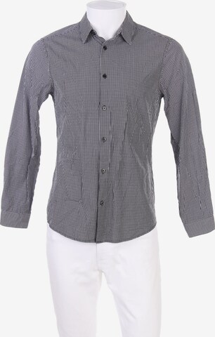 H&M Button Up Shirt in S in Black: front