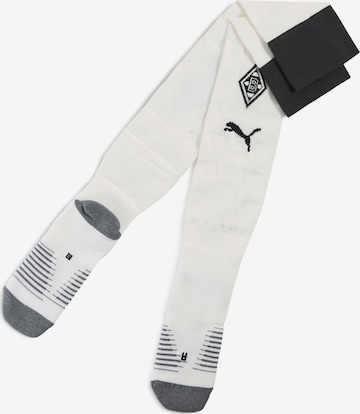 PUMA Sportsocken 'Borussia Mönchengladbach 25/26' in Weiß: Vorderseite