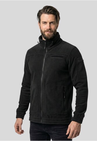 Brandit Fleecejacke 'Combat' in Schwarz