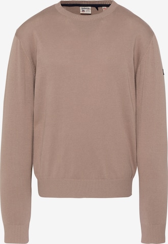 Pull-over Schott NYC en beige : devant