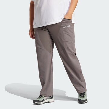 ADIDAS TERREX Regular Outdoor Pants 'Xperior' in Brown