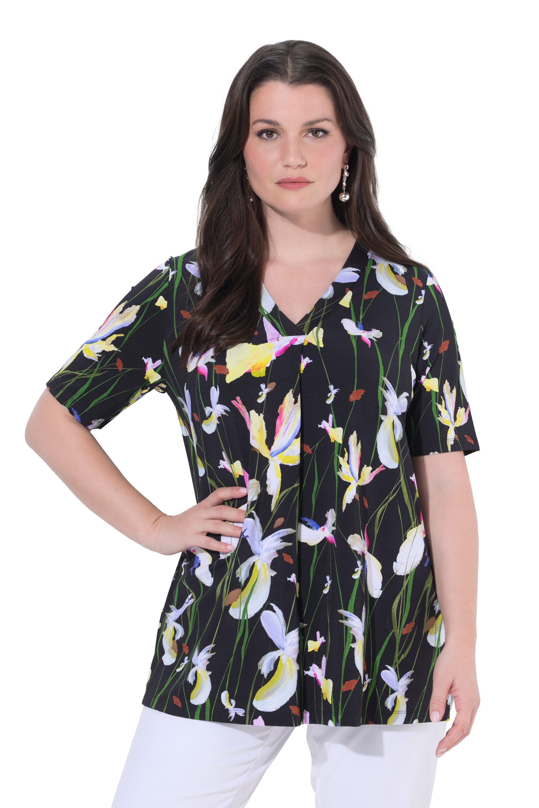 Ulla Popken Shirt in Black: front