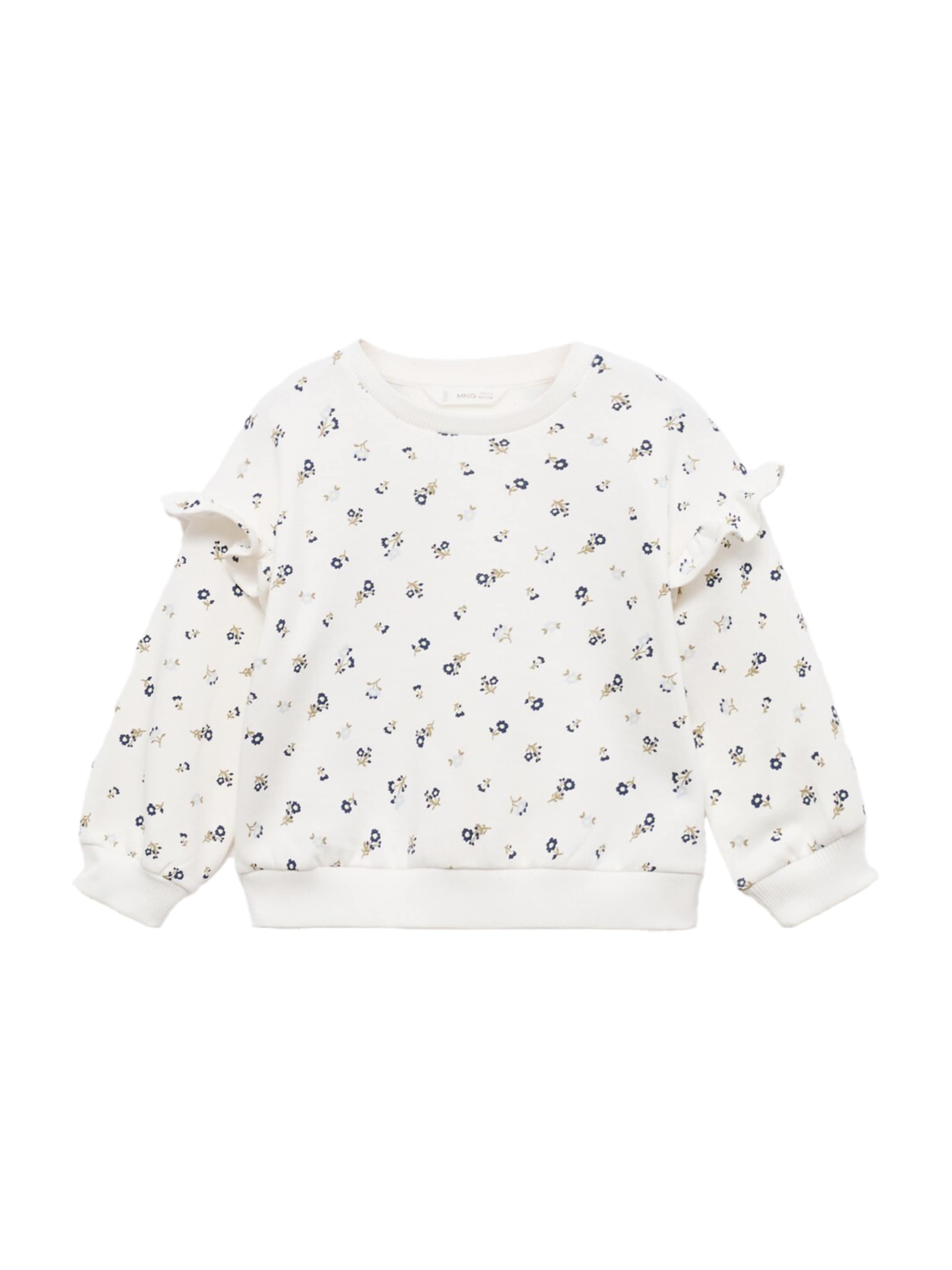 MANGO KIDS Mikina – bílá: přední strana