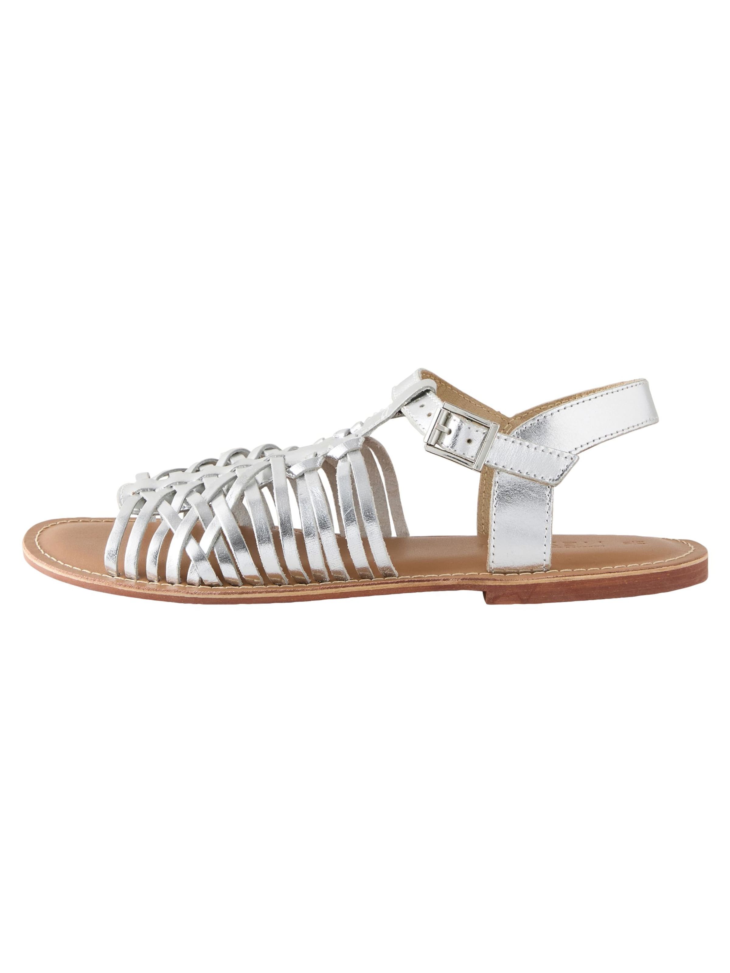 Next Sandale 'Forever Comfort' in Silber: Vorderseite