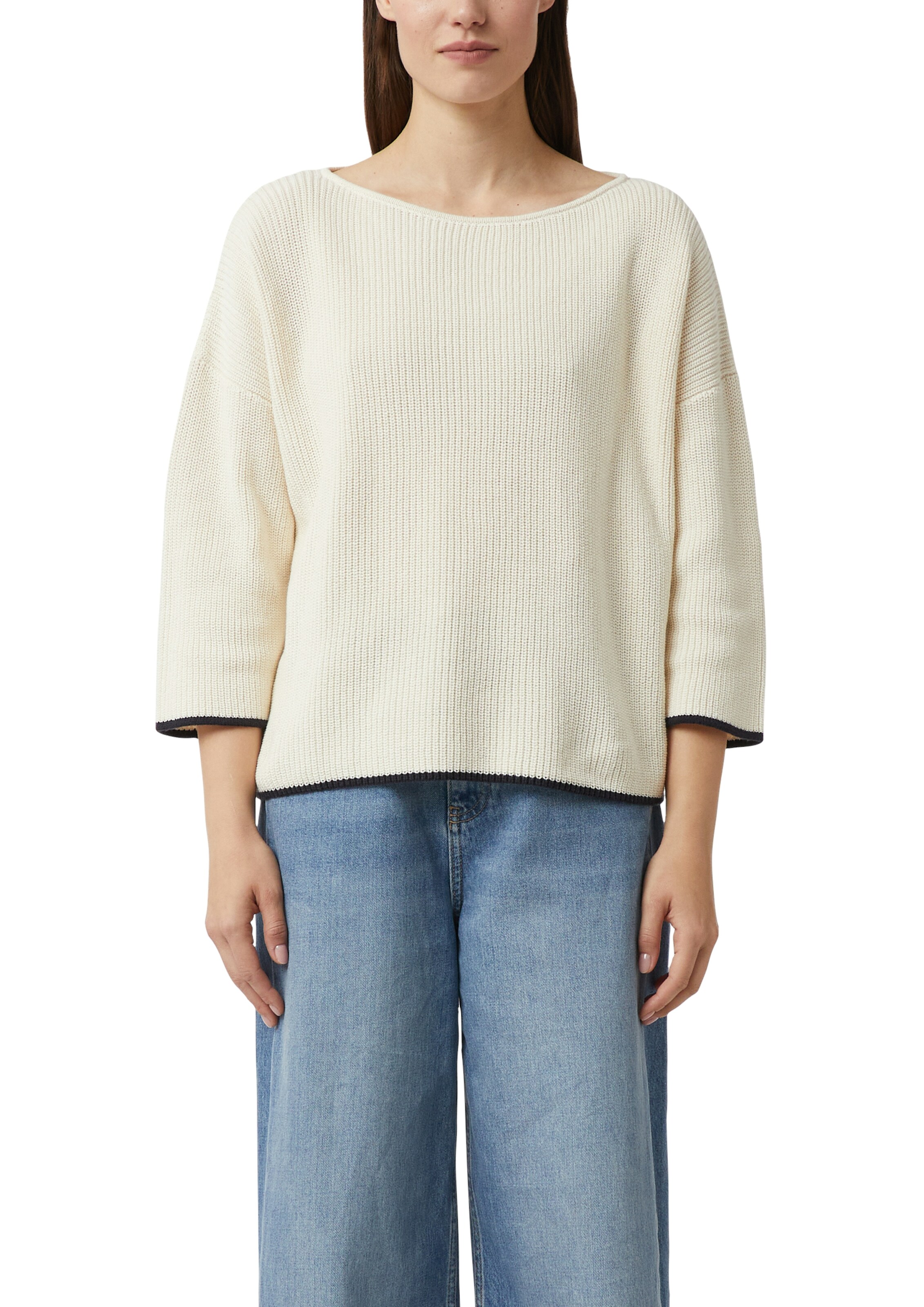 COMMA Pullover in Weiß: Vorderseite