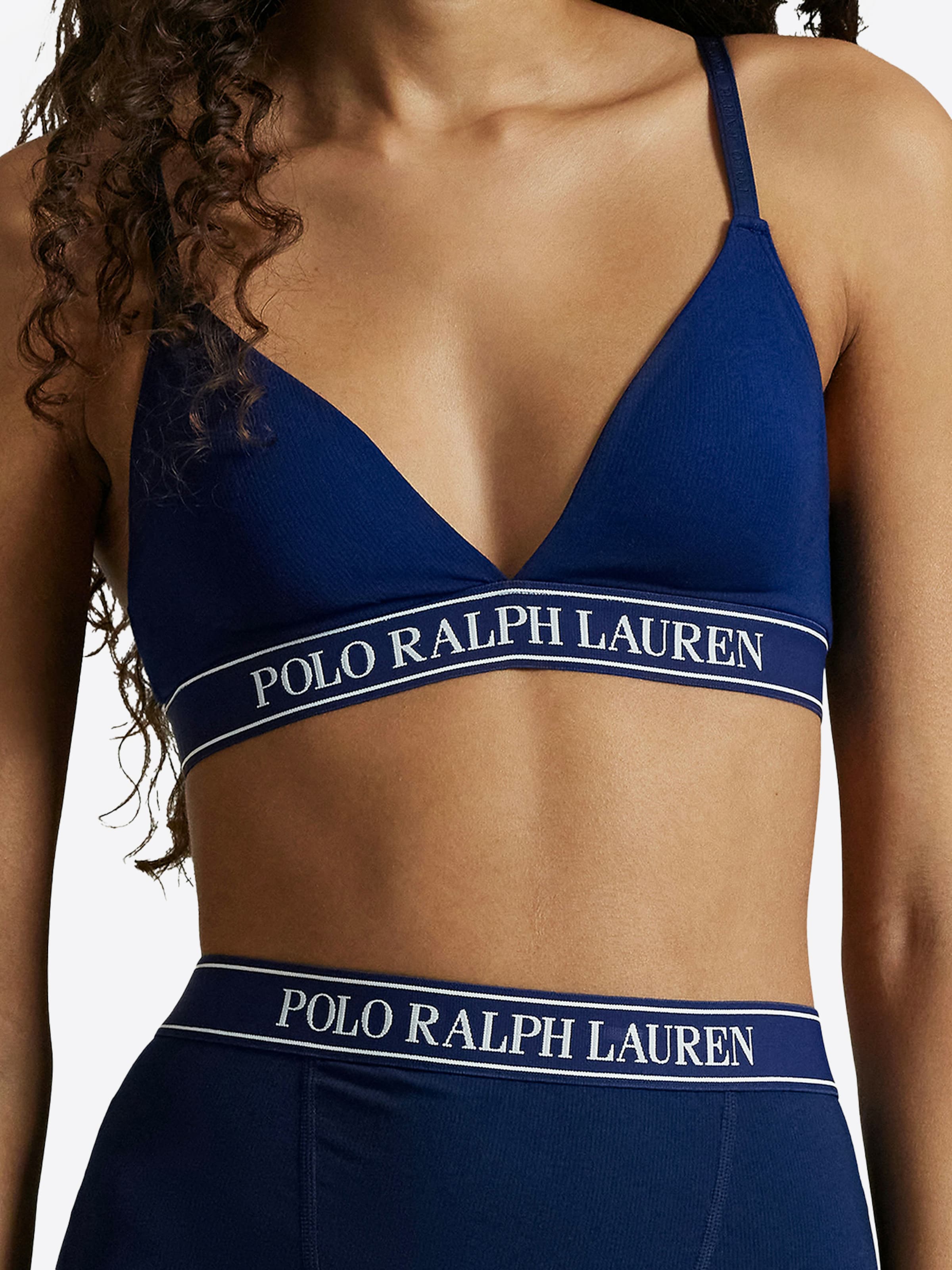 Polo Ralph Lauren Triangle Bra ' Polo Essentials ' in Navy | ABOUT YOU
