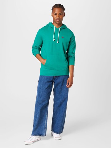 LEVI'S ®Regular Fit Sweater majica 'The Original HM Hoodie' - zelena boja