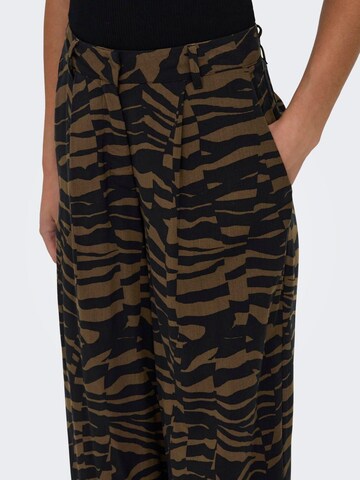 ONLY Baggy Broek 'Bree' in Bruin