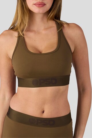 PSD Bralette Sports Bra 'COCOA SLD PB ' in Brown: front