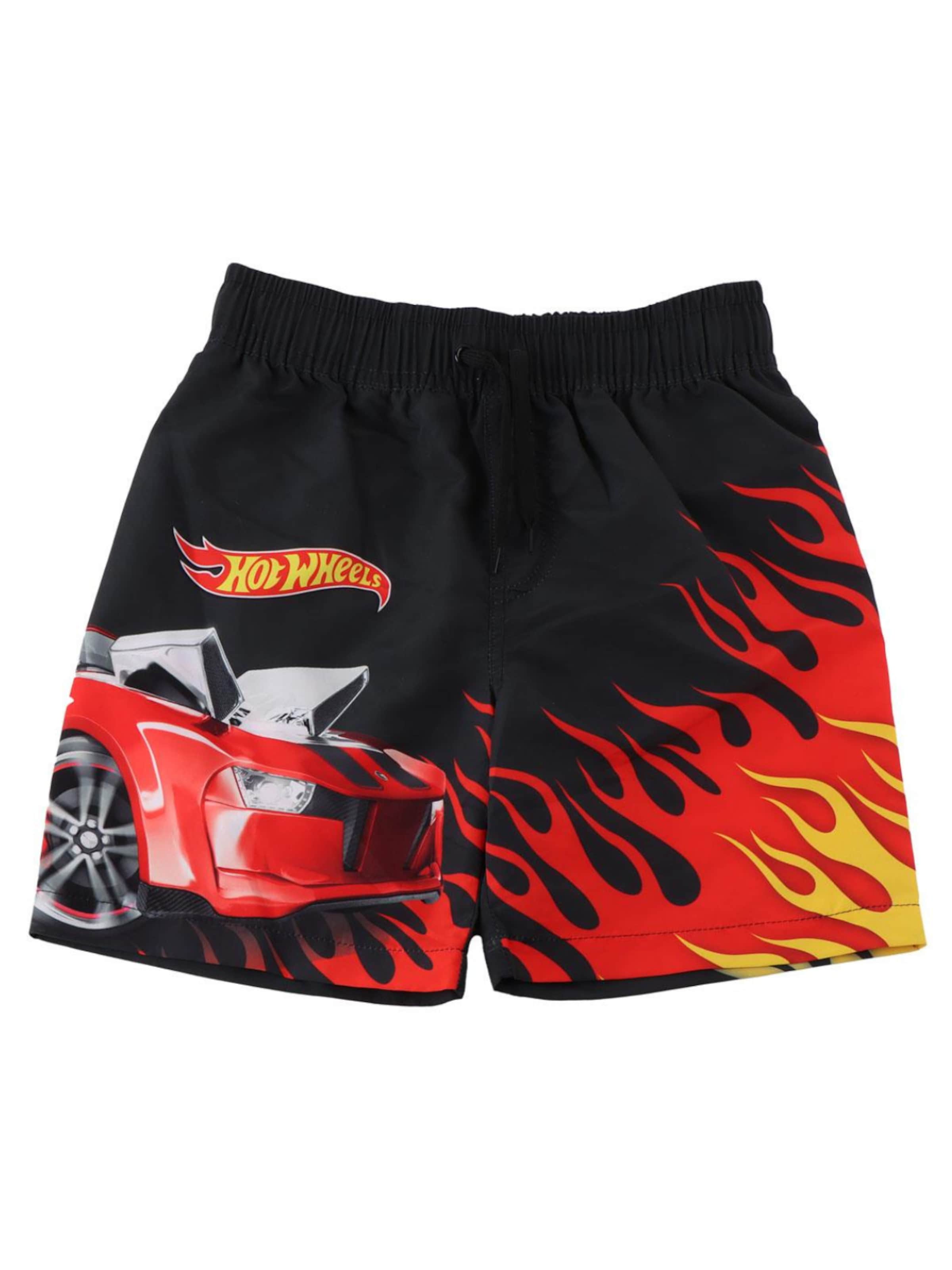 Cerdá Board Shorts 'Hot Wheels Swim Trunks' in Red: front