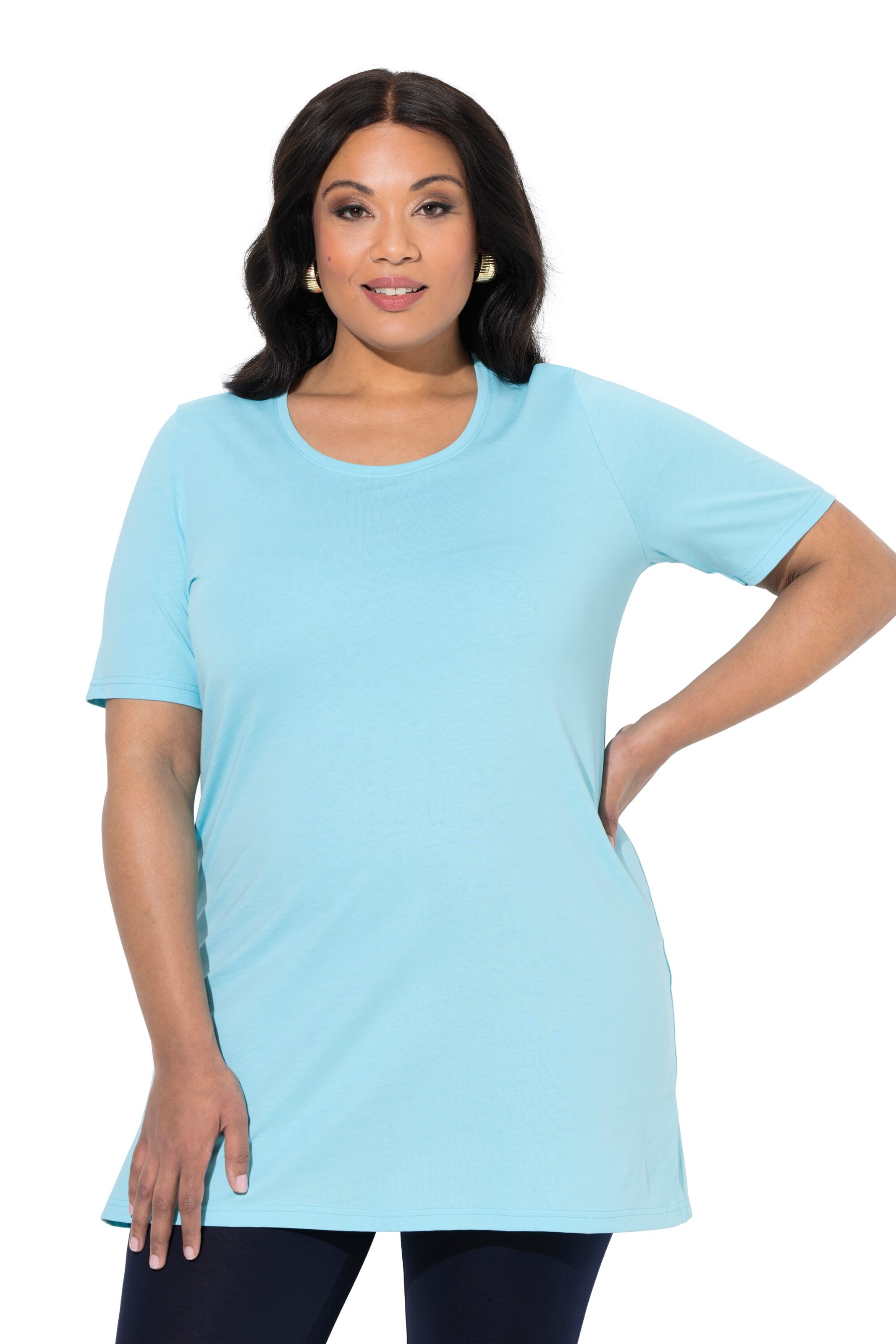 Ulla Popken Shirt in Blauw: voorkant