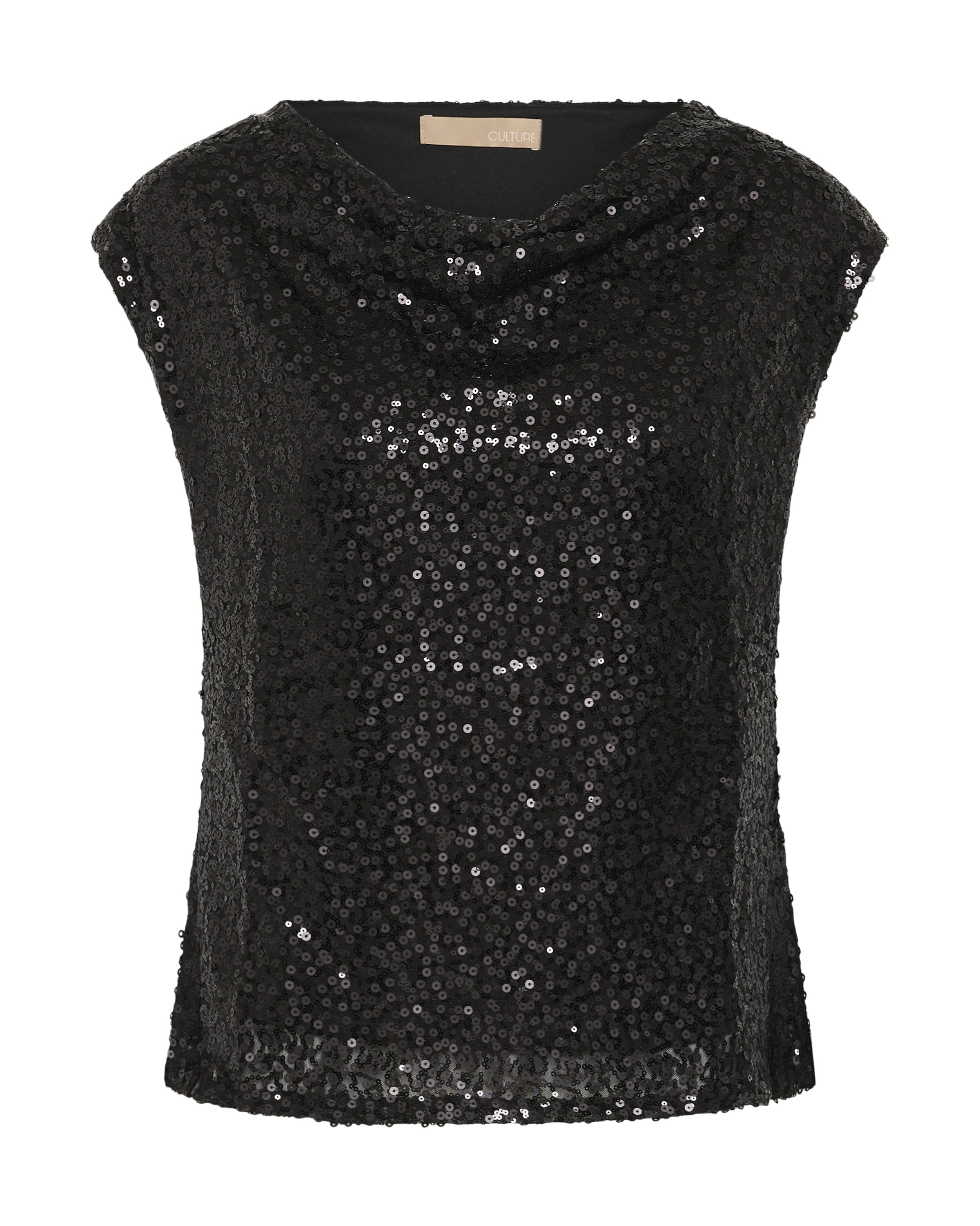 CULTURE - Top 'NYNNA' em preto: frente