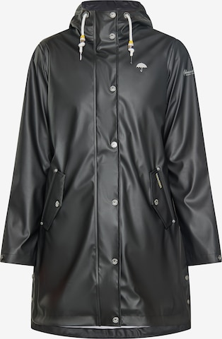 Schmuddelwedda Raincoat in Black: front
