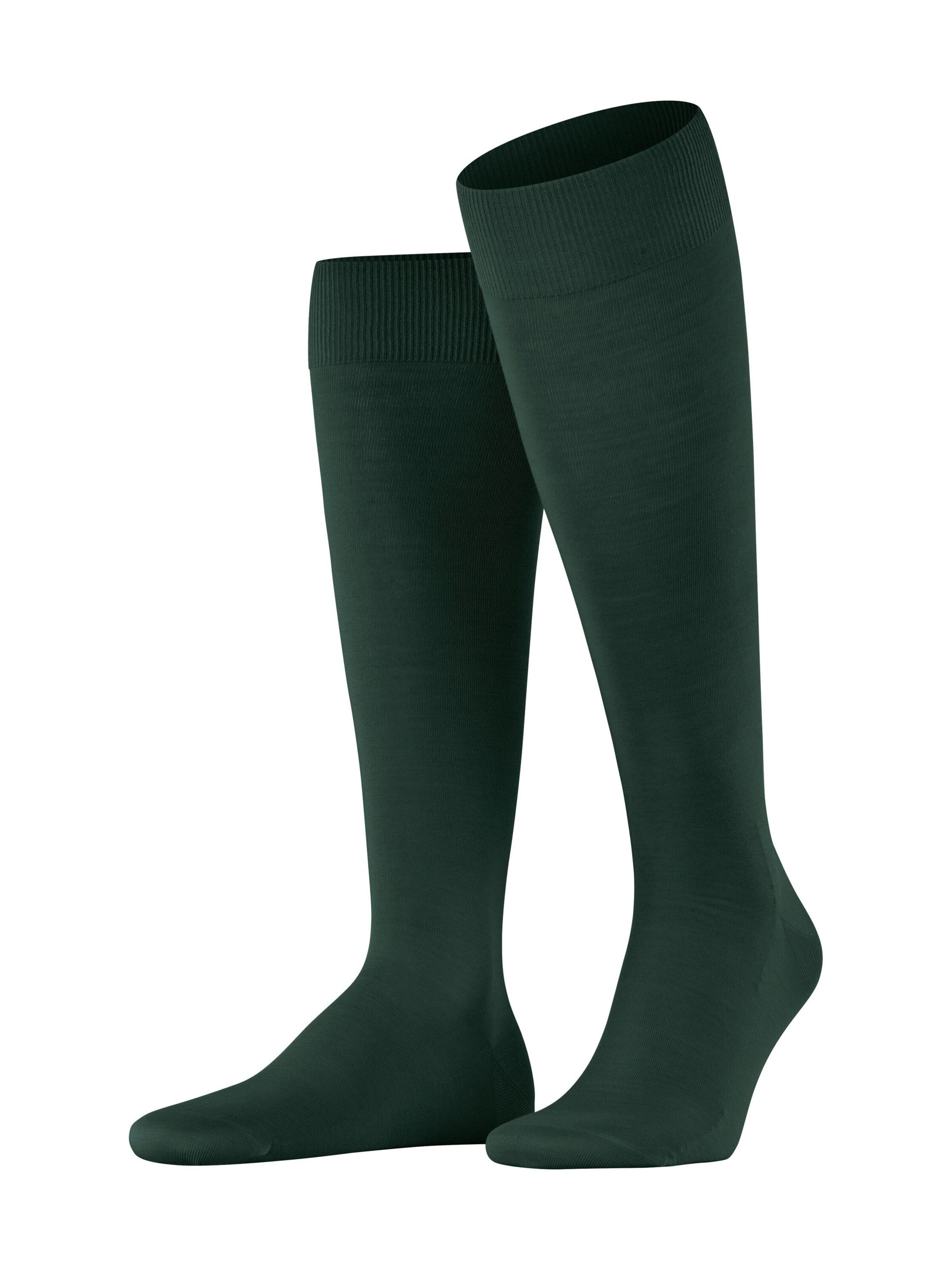 FALKE Knee High Socks 'ClimaWool' in Green