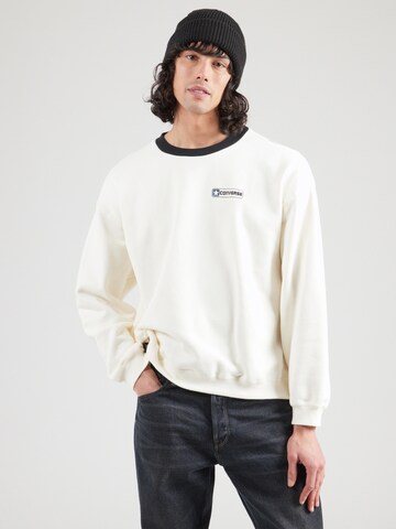 Felpa 'BOX STAR RINGER' di CONVERSE in bianco