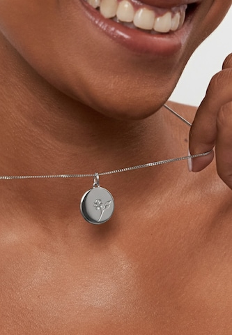 Pendentif 'Lilie' Stilnest en argent : devant