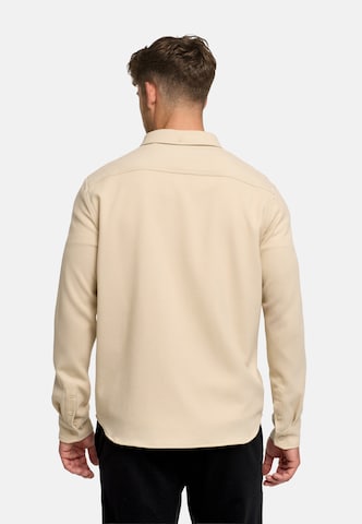 JEFF Regular fit Overhemd 'Landon' in Beige