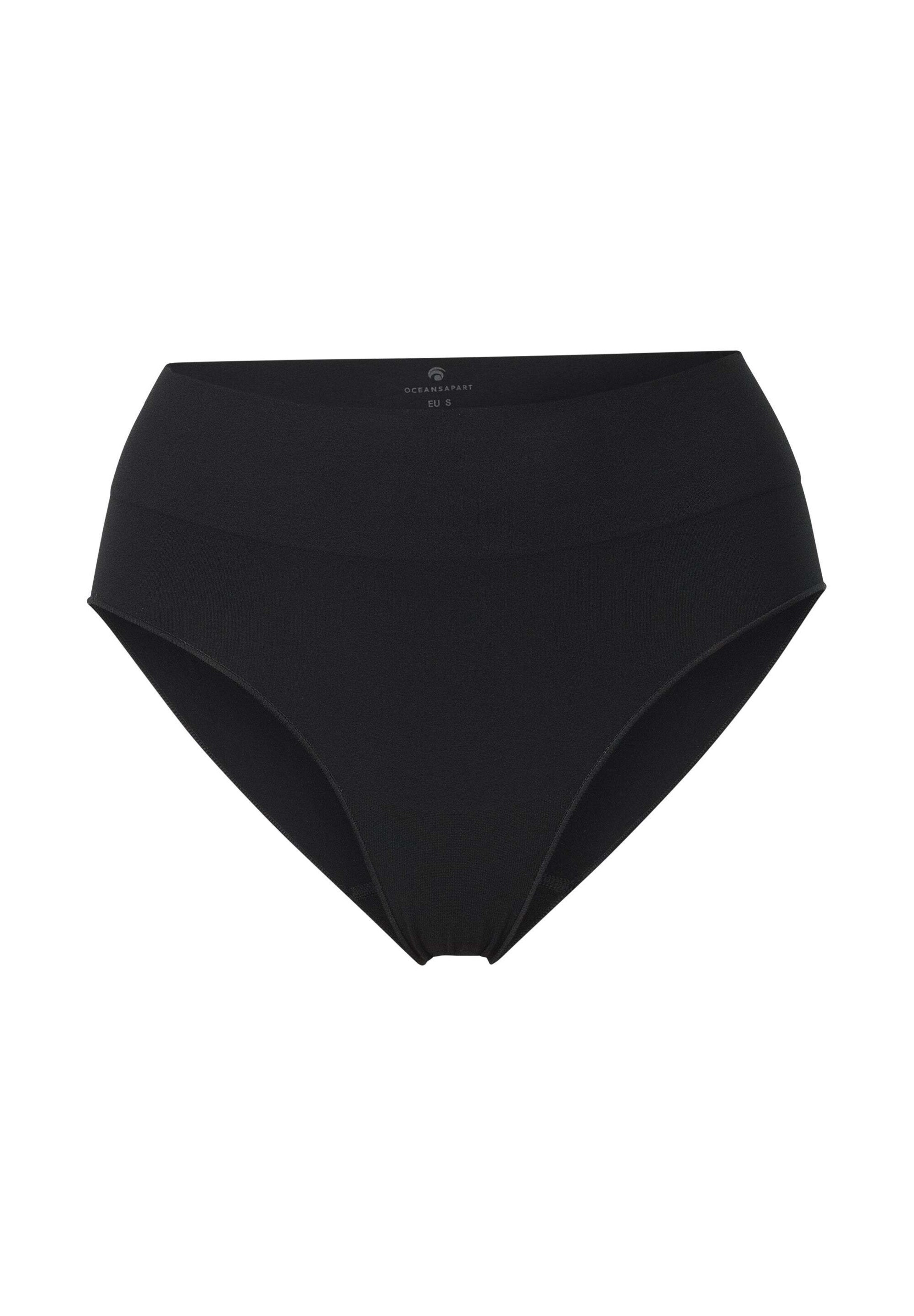 OCEANSAPART Boyshorts 'Cloudy' in Black: front