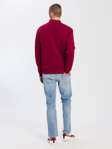 Cross Jeans Sweatjacke '25414' in Rot