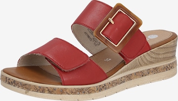 REMONTE Mules 'Remonte' in Red: front