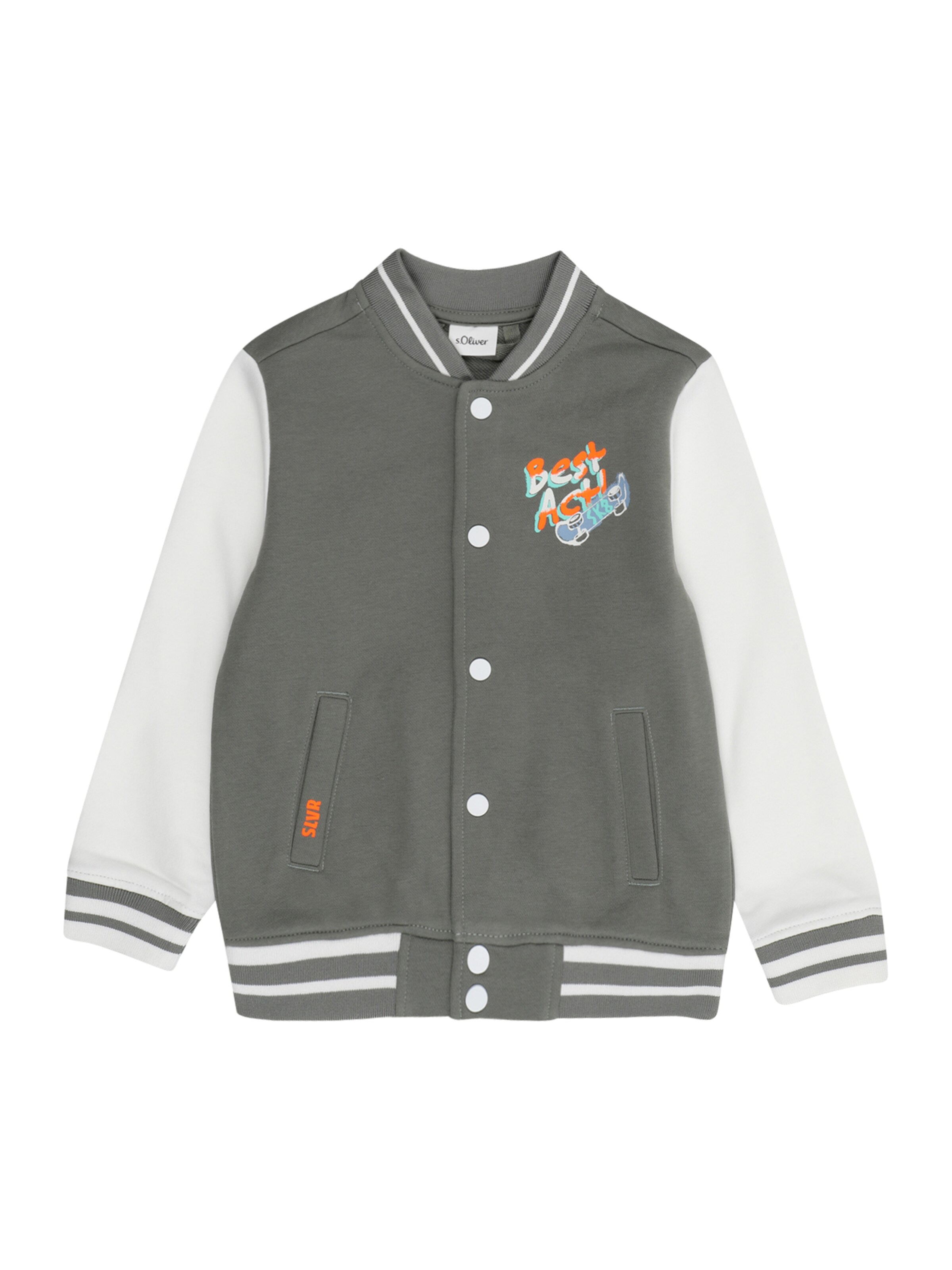 s.Oliver Sweatjakke i grøn: forside