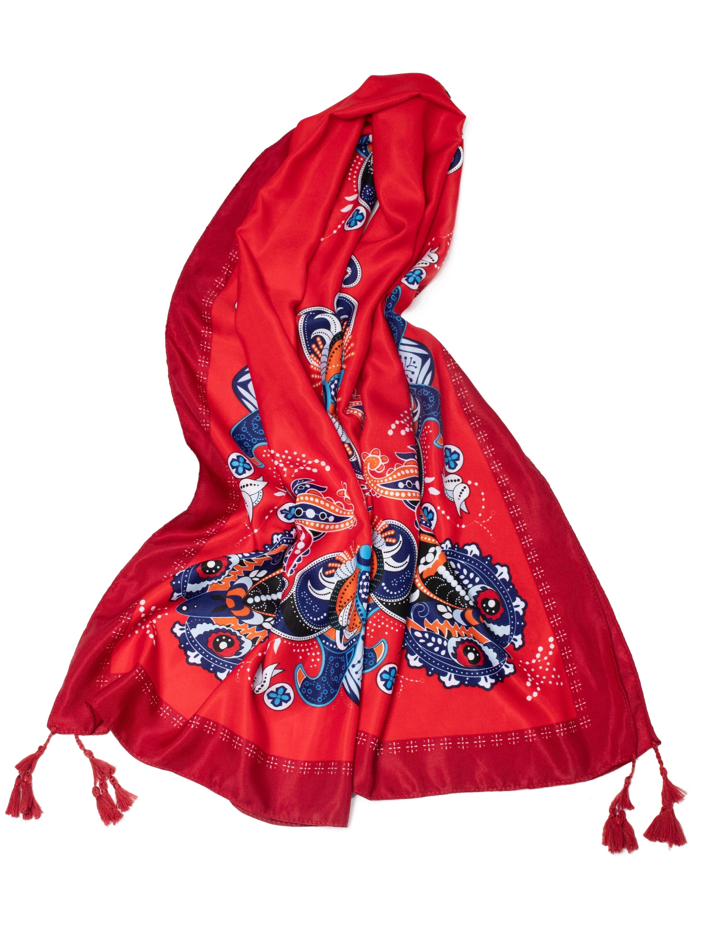 MayTree - Toalla de playa en rojo: frente