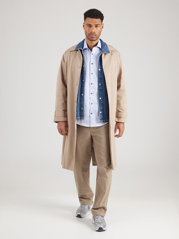 Bruun & Stengade Slim fit Businessskjorta 'Ugalde' i blå