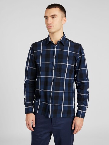 Coupe regular Chemise s.Oliver en bleu : devant