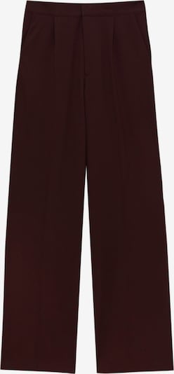 Pull&Bear Pleat-front trousers in Bordeaux, Item view