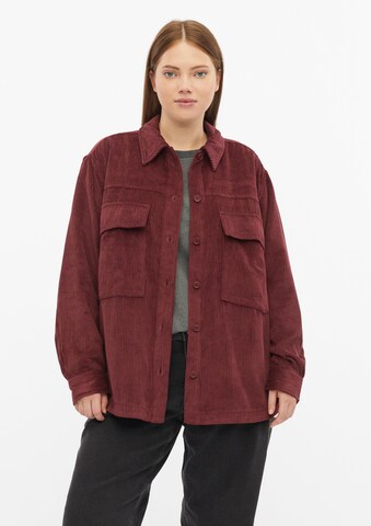 QS Blouse in Rood: voorkant