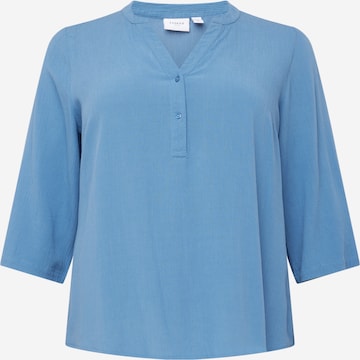 EVOKED - Blusa 'ELLA' en azul: frente