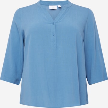 EVOKED Blouse 'ELLA' in Blauw: voorkant