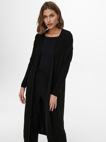 ONLY Knit cardigan in Black: front